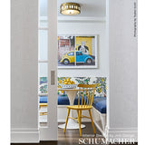 Schumacher Deconstructed Stripe Greige Wallpaper