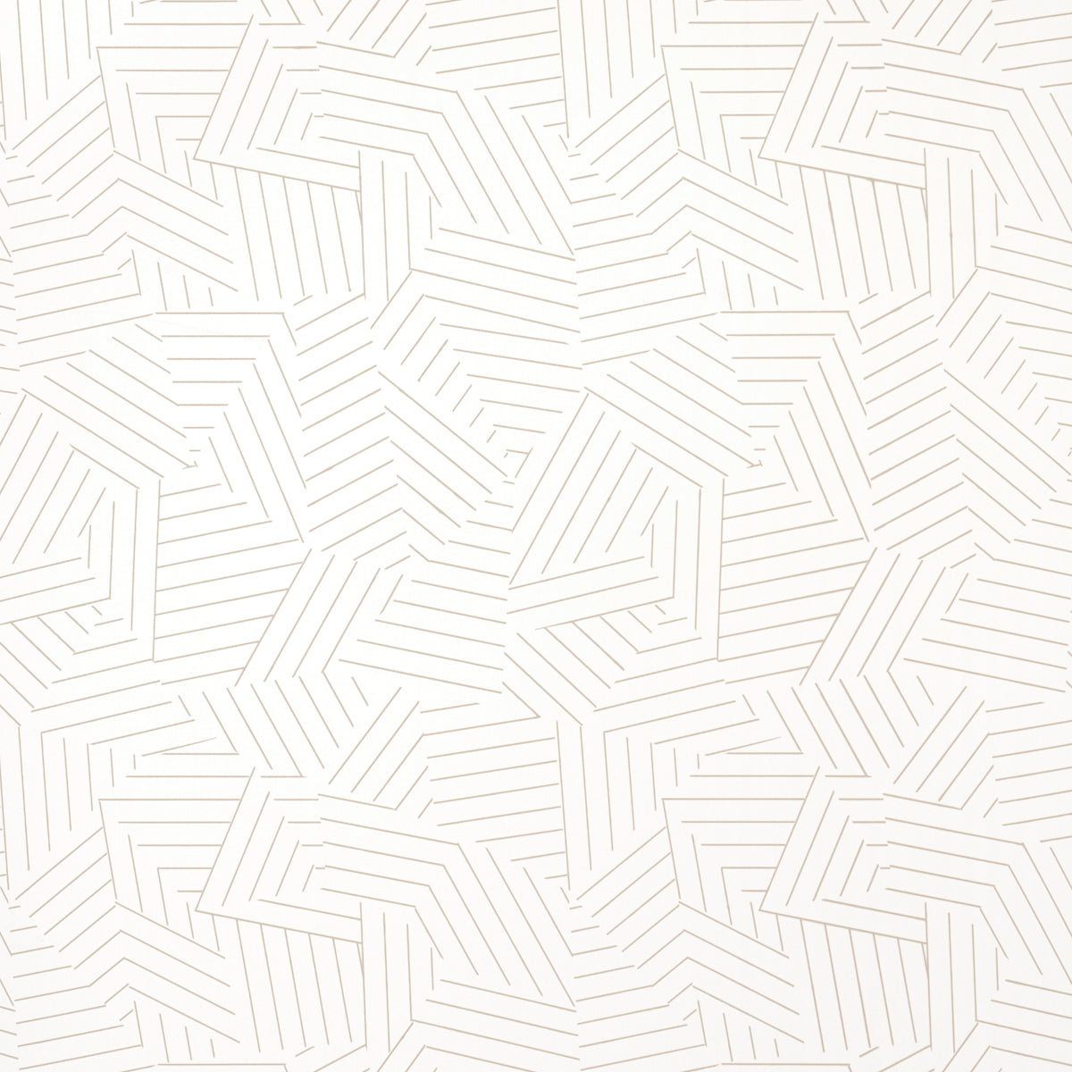 Schumacher Deconstructed Stripe Greige Wallpaper