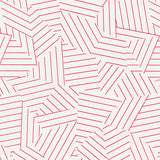 Schumacher Deconstructed Stripe Red Wallpaper