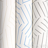 Schumacher Deconstructed Stripe Cobalt Wallpaper