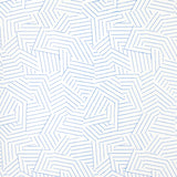 Schumacher Deconstructed Stripe Cobalt Wallpaper