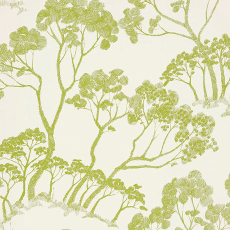 Schumacher Timber ! Leaf Wallpaper - Eade's Wallpaper