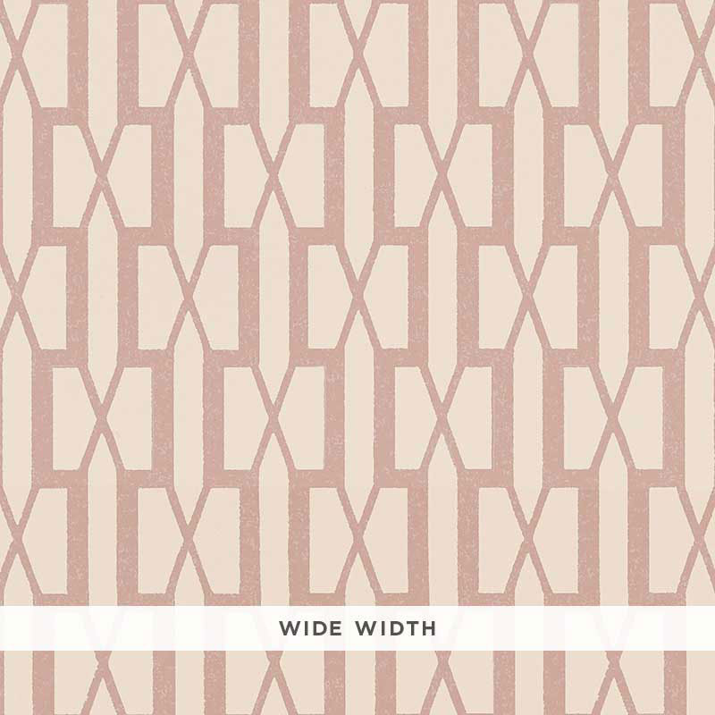 Schumacher Belvedere Pink Wallpaper