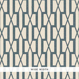 Schumacher Belvedere Peacock Blue Wallpaper