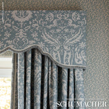 Schumacher 5008004 FOLLY in ORPINGTON BLUE Wallpaper - VEERE