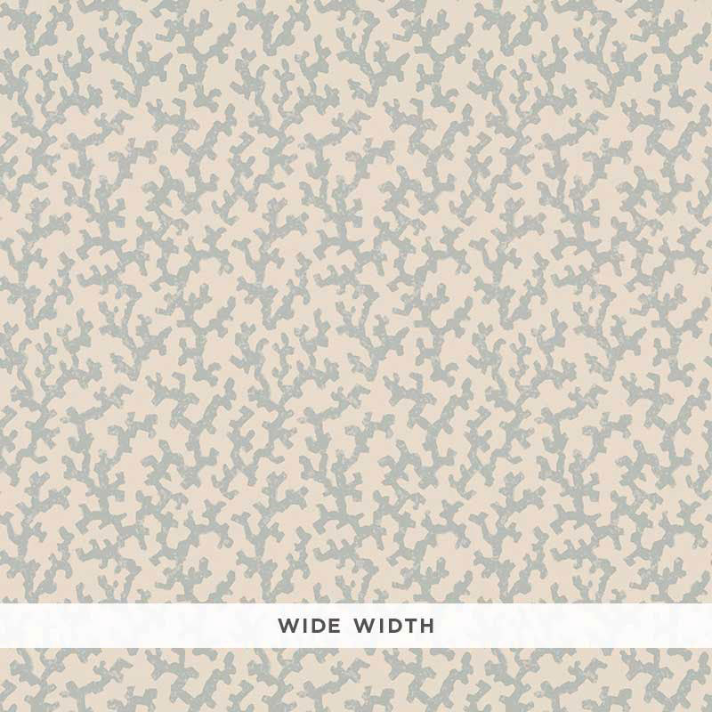 Schumacher Folly Orpington Blue Wallpaper