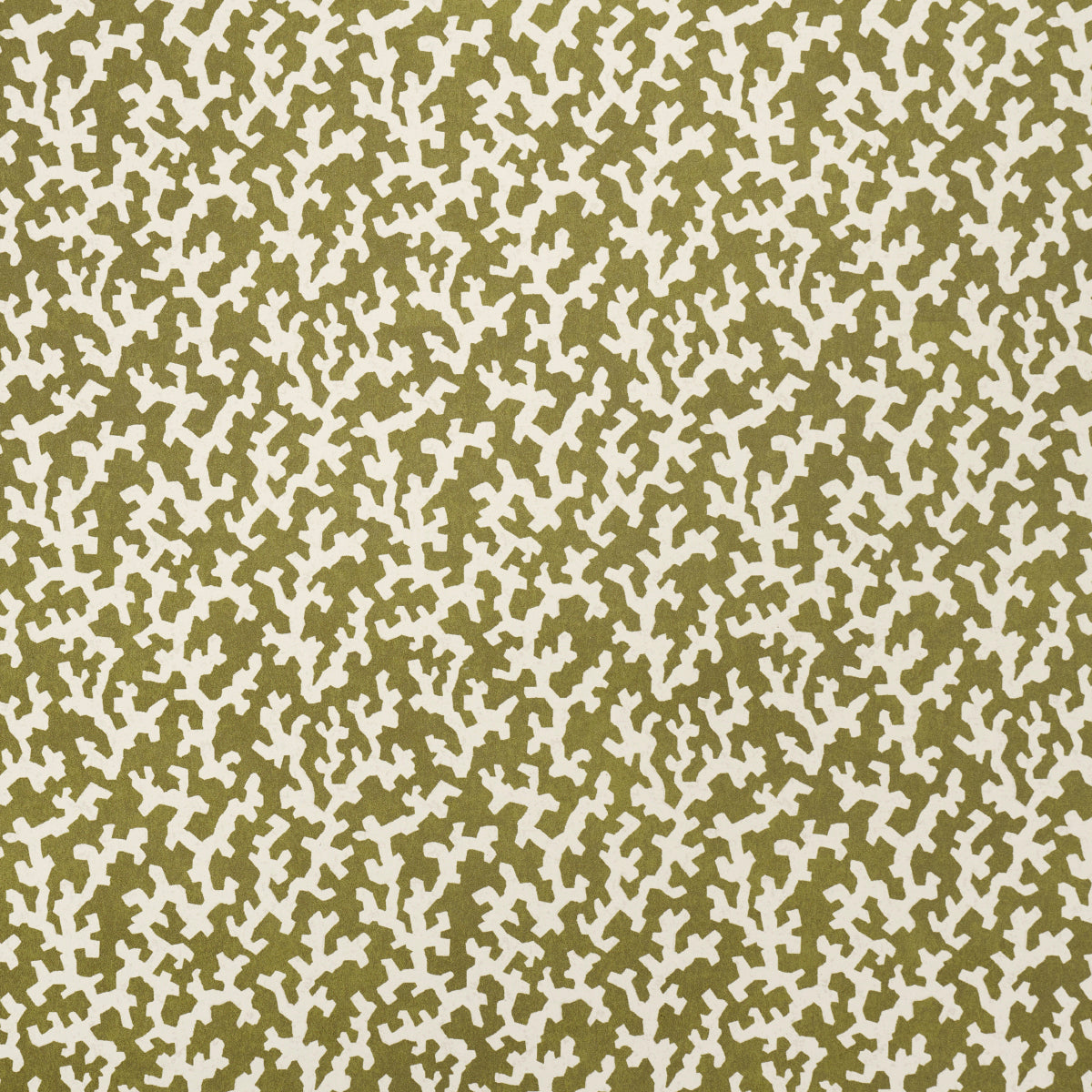 Schumacher Folly Olive Wallpaper