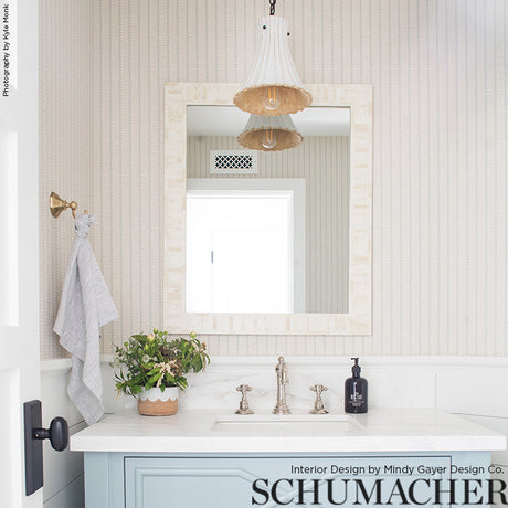 Schumacher Kiosk Orpington Blue Wallpaper - Eade's Wallpaper