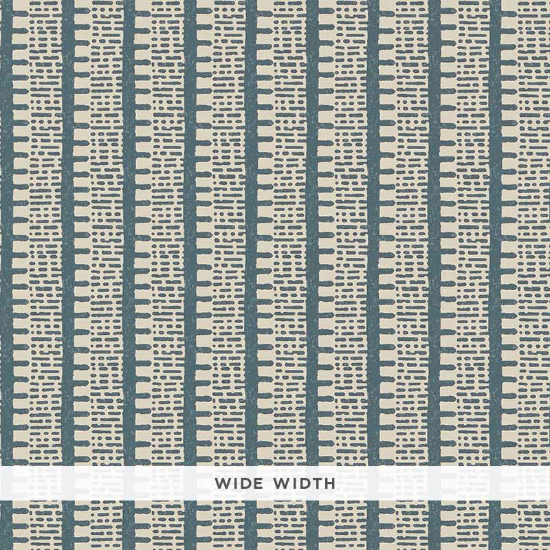 Schumacher Kiosk Peacock Blue Wallpaper - Eade's Wallpaper