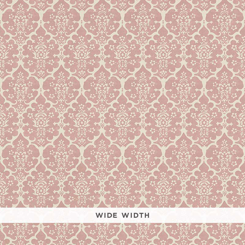 Schumacher Burley Pink Wallpaper
