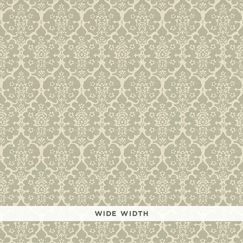 Schumacher Burley Sage Wallpaper