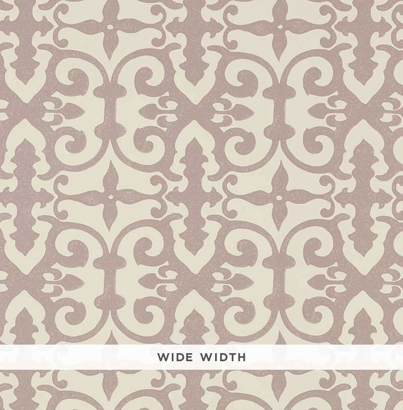 Schumacher Ferne Park Lilac Wallpaper