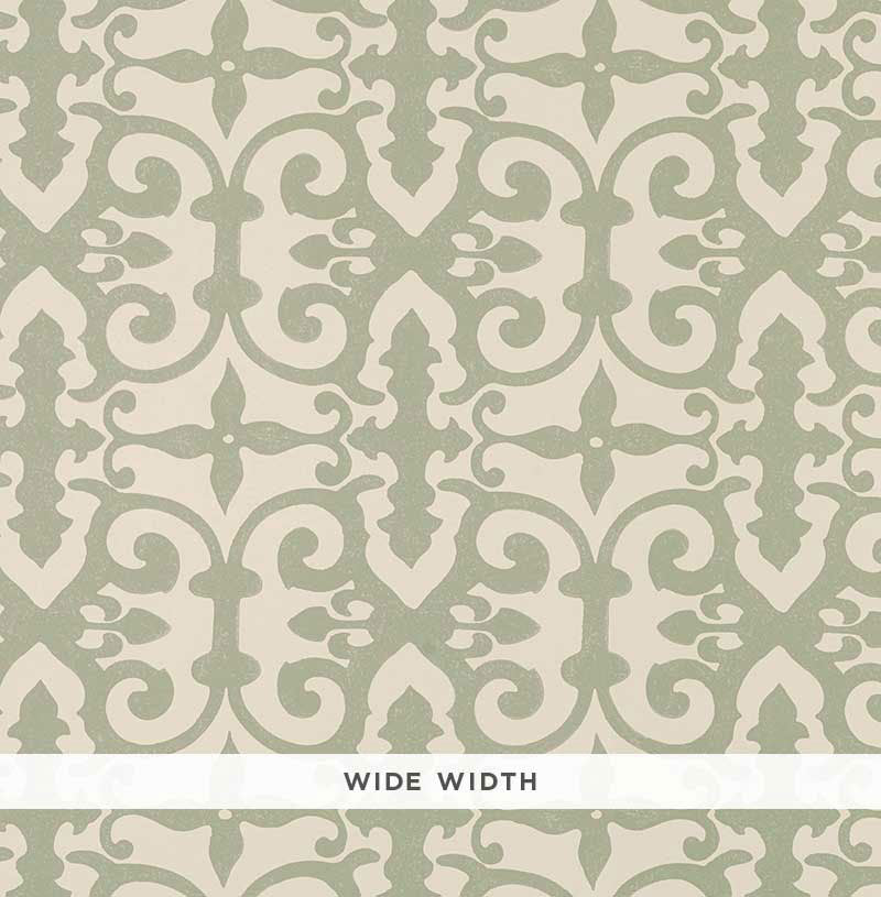 Schumacher Ferne Park Sage Wallpaper