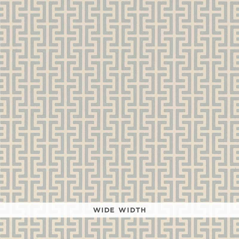 Schumacher Temple Orpington Blue Wallpaper - Eade's Wallpaper