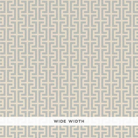 Schumacher Temple Orpington Blue Wallpaper - Eade's Wallpaper