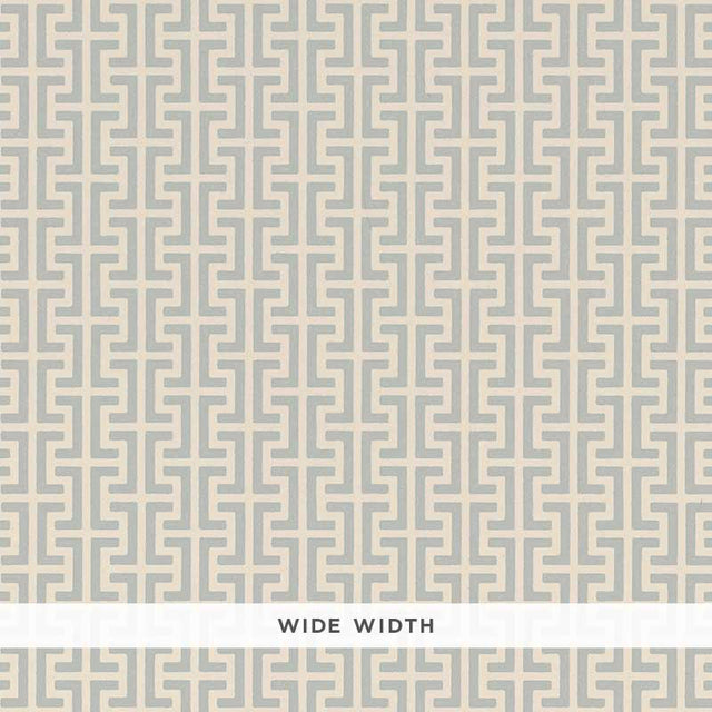 Schumacher Temple Orpington Blue Wallpaper - Eade's Wallpaper