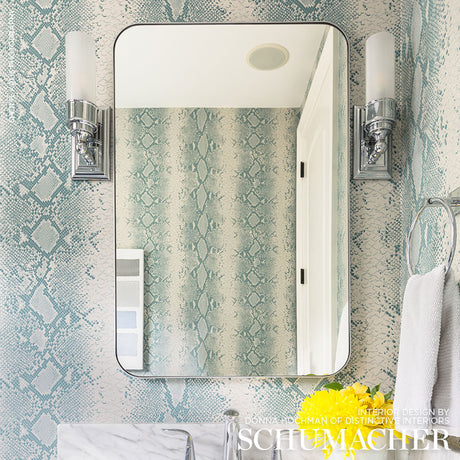Schumacher Snake Charmer Mineral Wallpaper - Eade's Wallpaper
