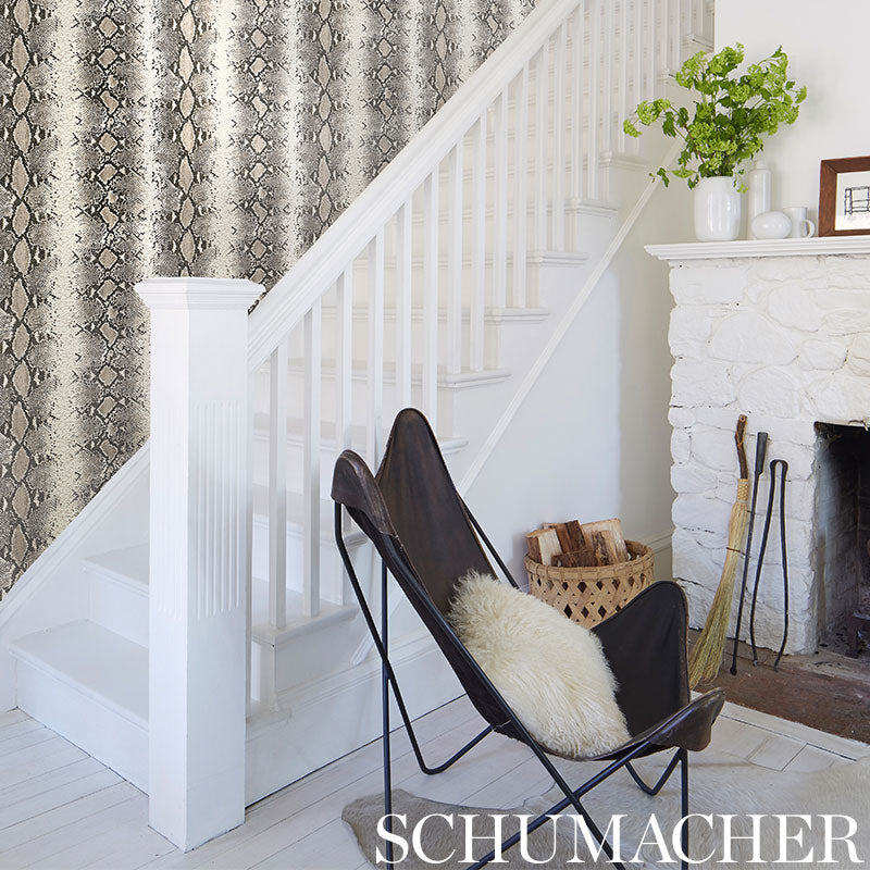 Schumacher Snake Charmer Mineral Wallpaper - Eade's Wallpaper