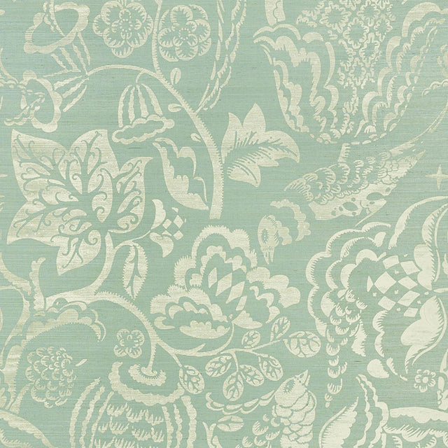 Schumacher Uccello Sisal Sky Wallpaper - Eade's Wallpaper