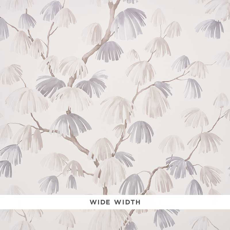 Schumacher Weeping Pine Neutral Wallpaper