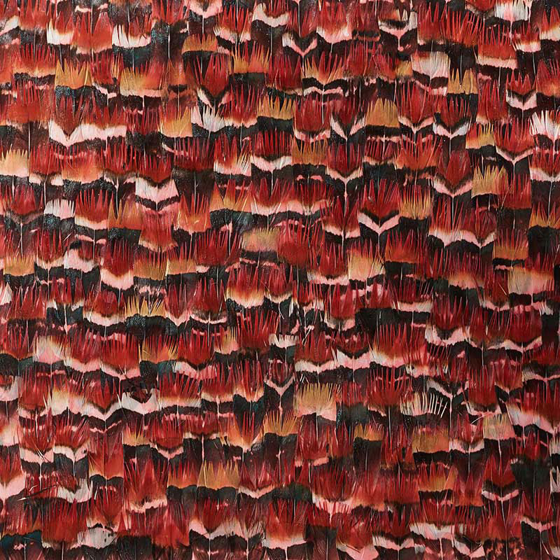 Schumacher 5008373 GARNET in RAINBOW Wallpaper - PLUME
