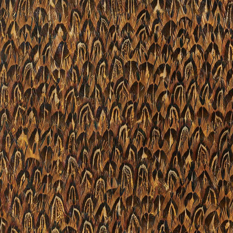 Schumacher 5008376 GOLD in QUAIL Wallpaper - PLUME