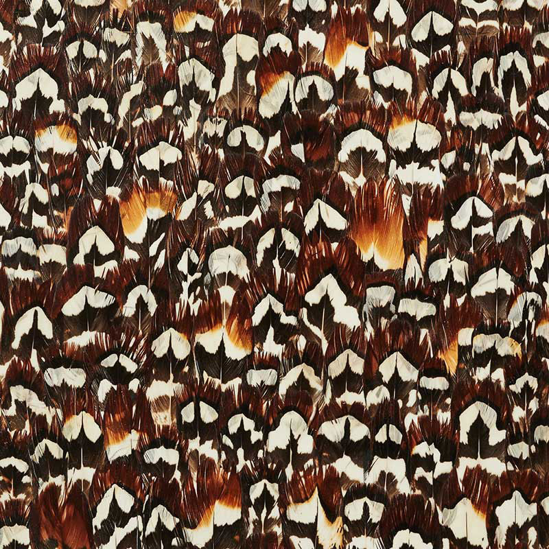 Schumacher 5008393 HEMATITE in COFFEE Wallpaper - PLUME