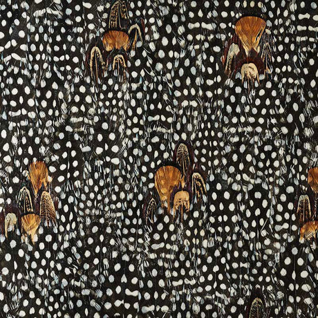 Schumacher 5008394 ARGENTITE in CORAL Wallpaper - PLUME