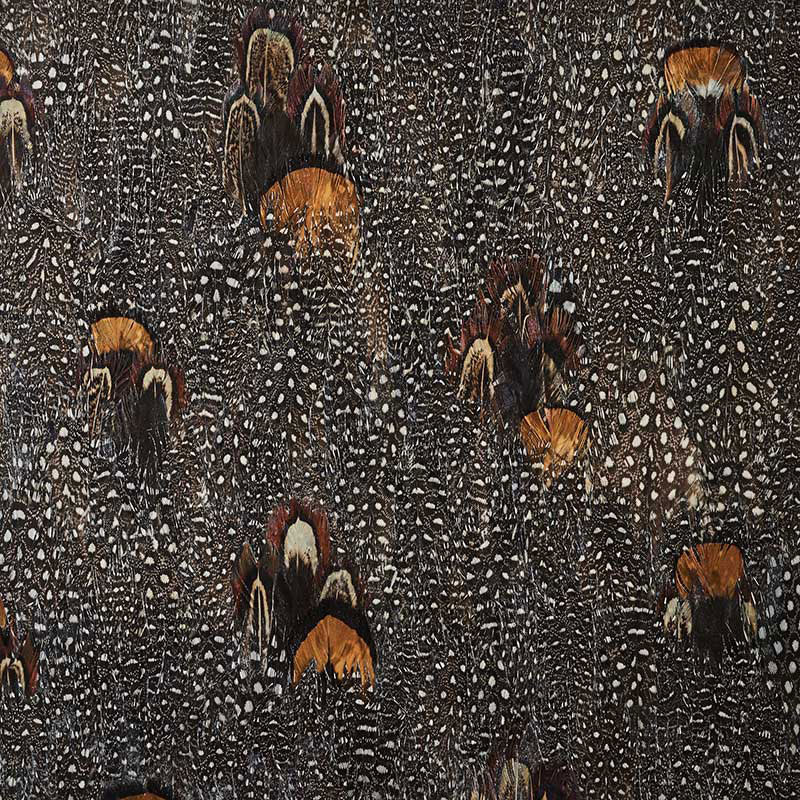 Schumacher 5008395 LODESTONE in CORAL Wallpaper - PLUME