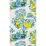 Schumacher Citrus Garden Panel Set Pool Wallpaper
