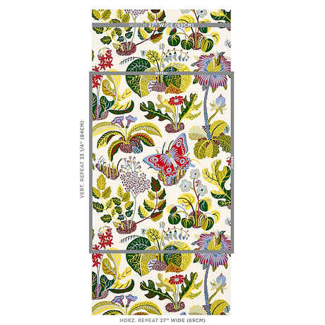 Schumacher Exotic Butterfly Multi Wallpaper