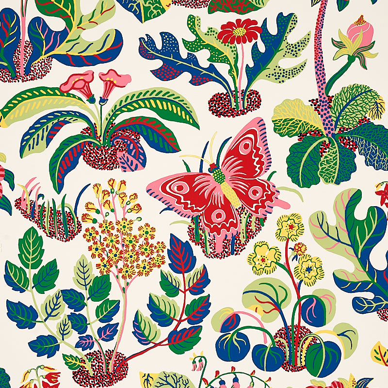 Schumacher Exotic Butterfly Spring Wallpaper