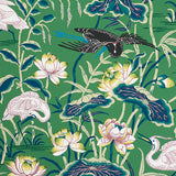Schumacher Lotus Garden Jade Wallpaper - Eade's Wallpaper