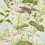 Schumacher Lotus Garden Parchment Wallpaper