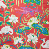 Schumacher Lotus Garden Red Wallpaper - Eade's Wallpaper