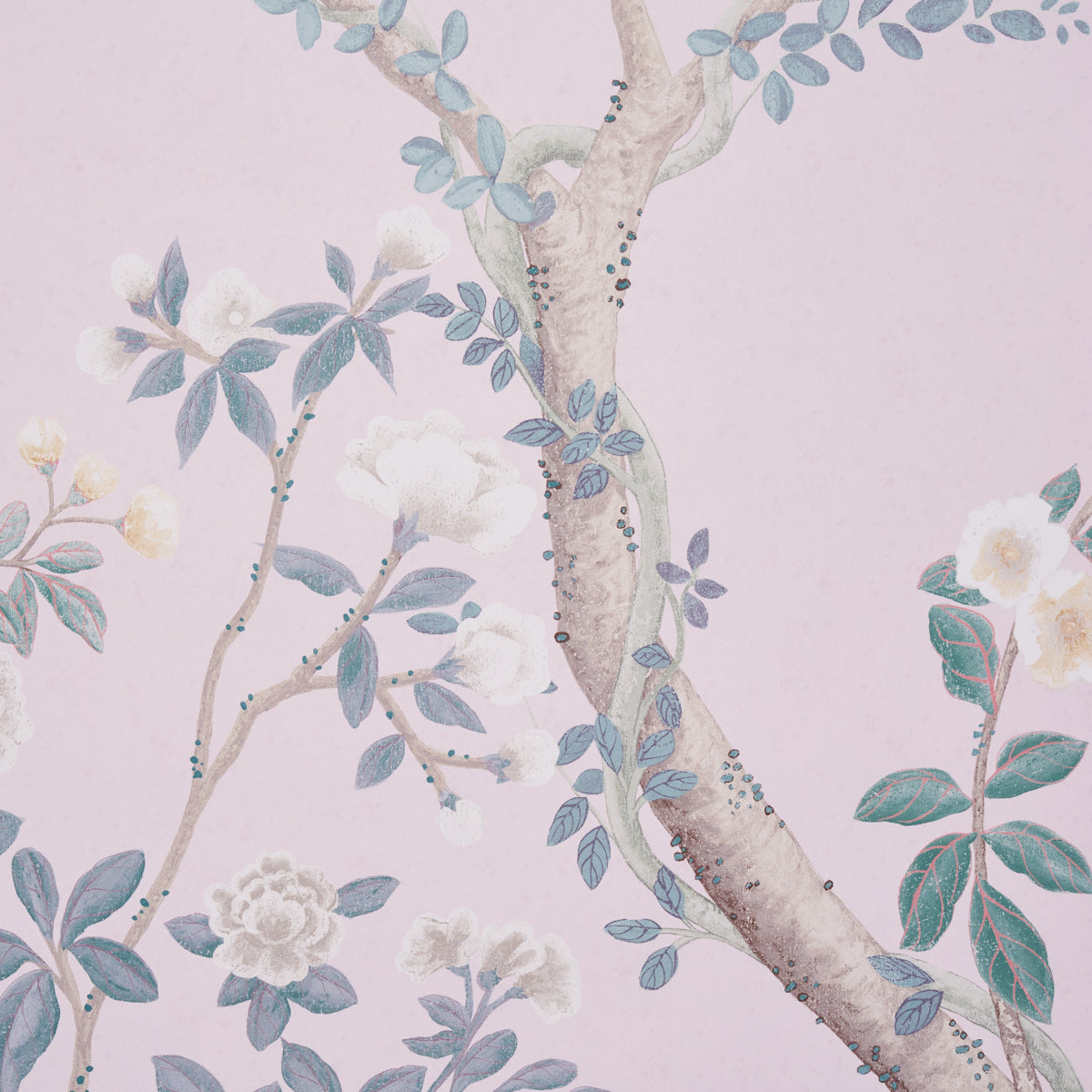 Schumacher Madame De Pompadour Panel Set Blush Wallpaper - Eade's Wallpaper