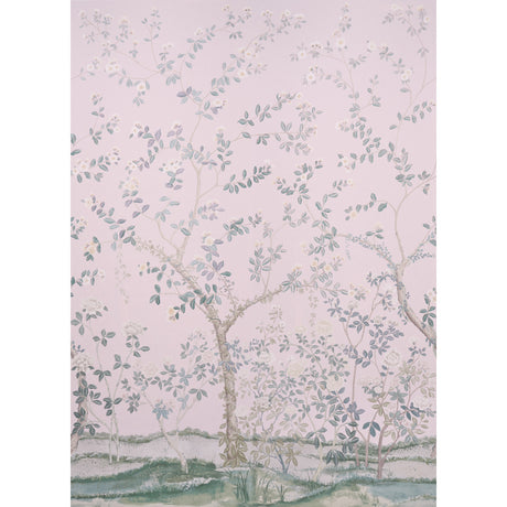 Schumacher Madame De Pompadour Panel Set Blush Wallpaper - Eade's Wallpaper