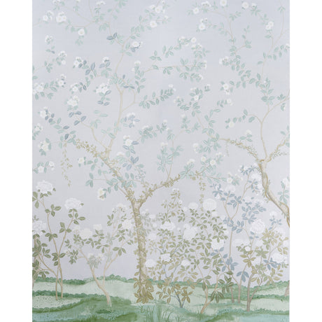 Schumacher Madame De Pompadour Panel Set Grey Wallpaper - Eade's Wallpaper