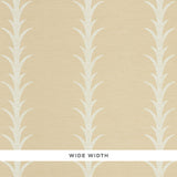 Schumacher Acanthus Stripe Vinyl Natural Wallpaper