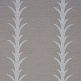 Schumacher Acanthus Stripe Vinyl Grey Wallpaper