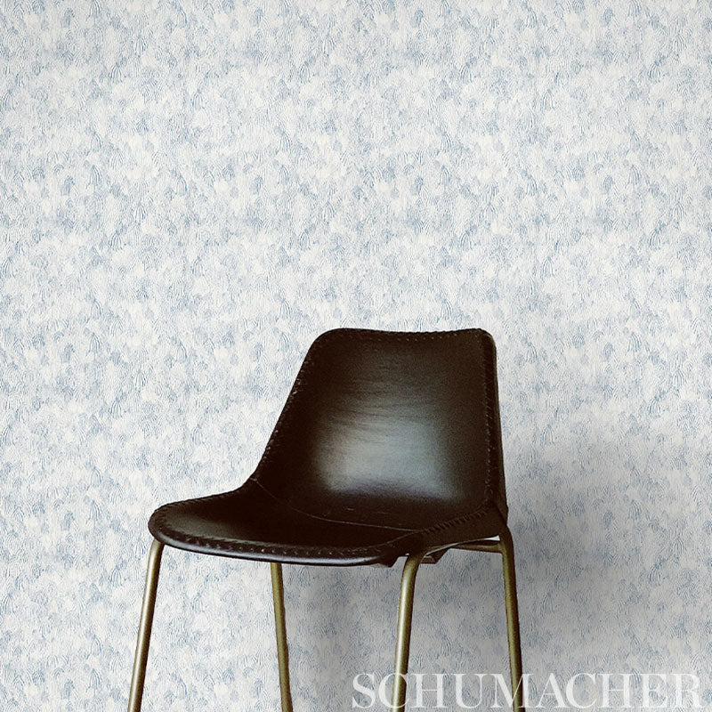 Schumacher Feathers Brown Wallpaper
