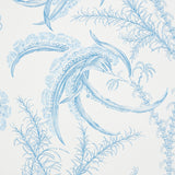 Schumacher Ocean Toile Delft Wallpaper - Eade's Wallpaper