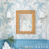 Schumacher Ocean Toile Delft Wallpaper - Eade's Wallpaper