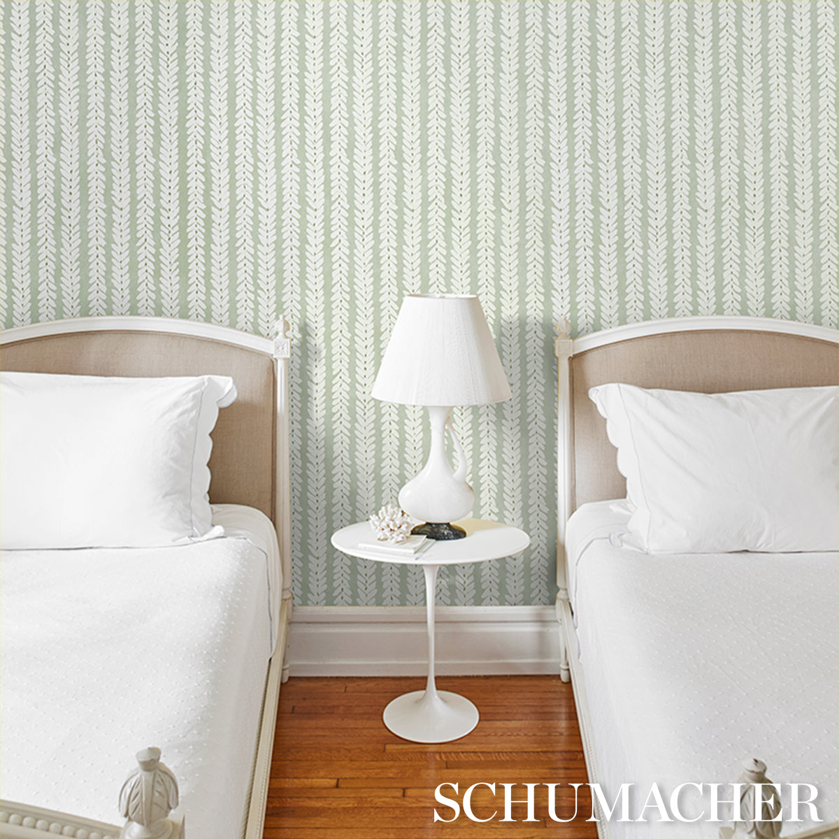 Schumacher Woodperry Celadon Wallpaper