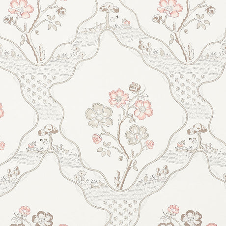 Schumacher Marella Rose Wallpaper - Eade's Wallpaper