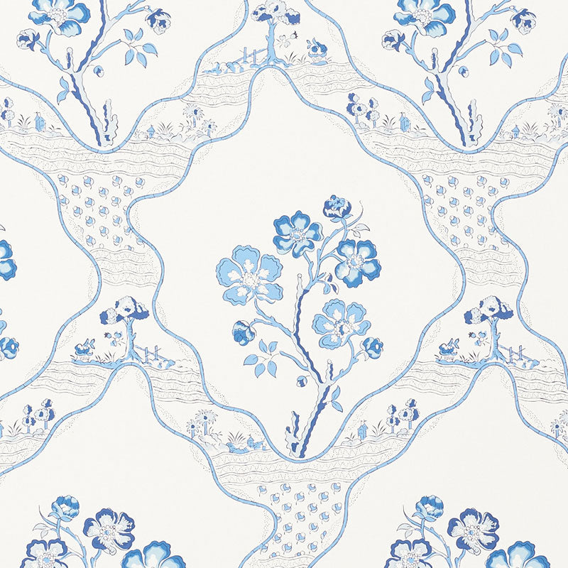 Schumacher Marella Delft Wallpaper - Eade's Wallpaper