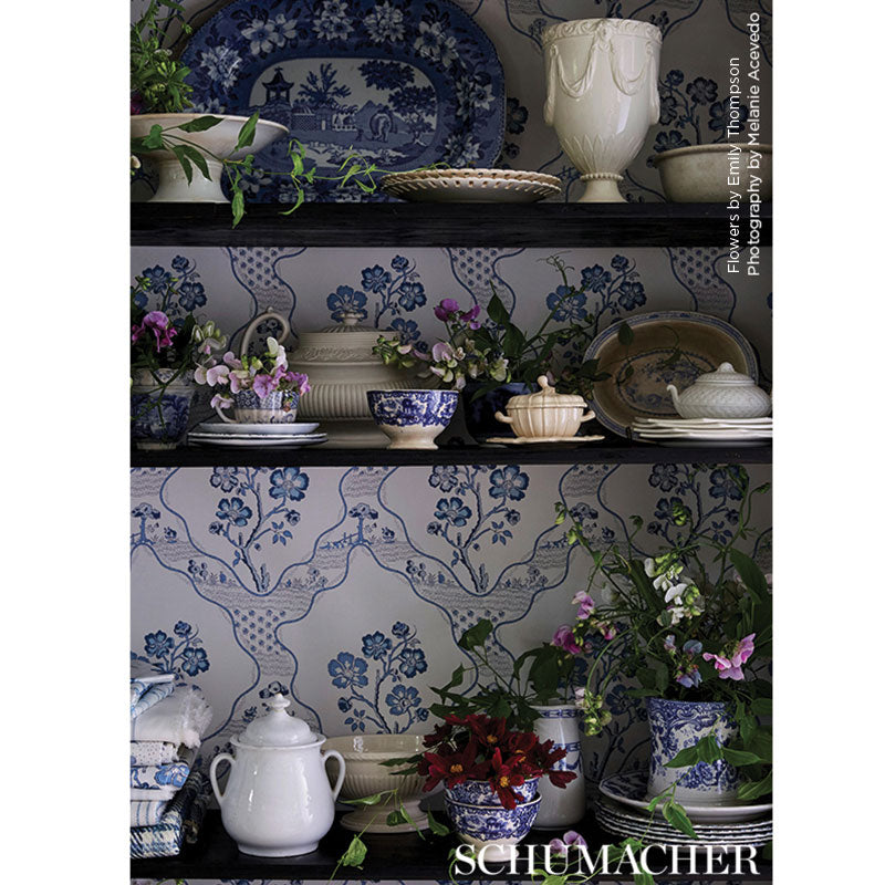 Schumacher Marella Delft Wallpaper - Eade's Wallpaper