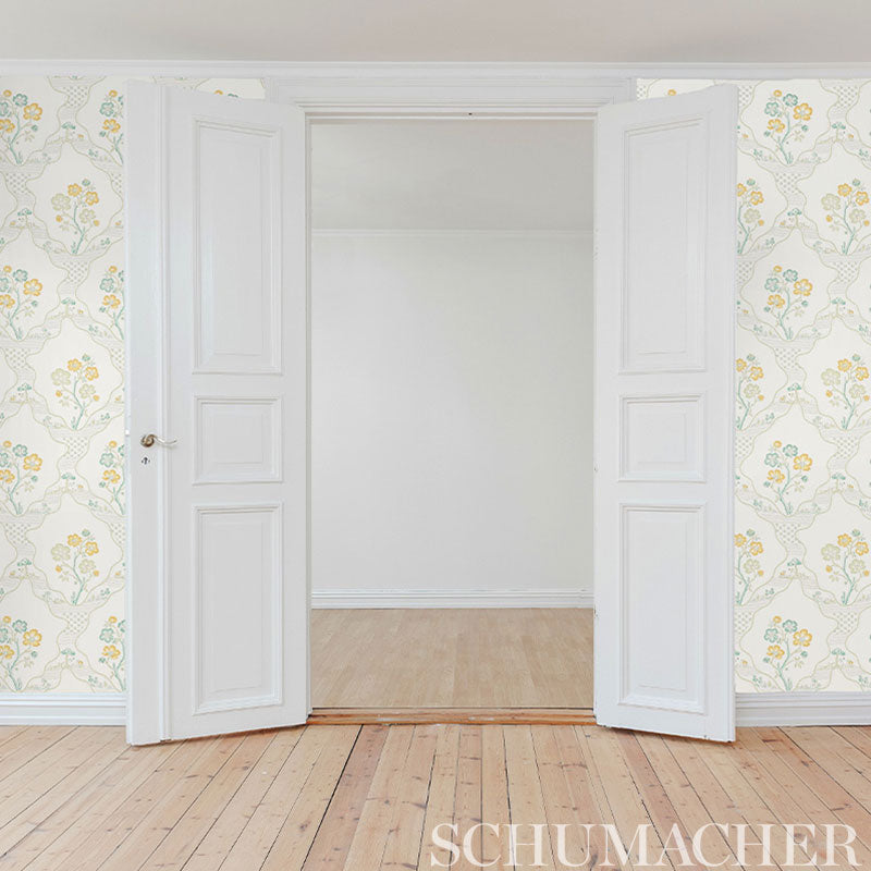 Schumacher Marella Leaf Wallpaper - Eade's Wallpaper