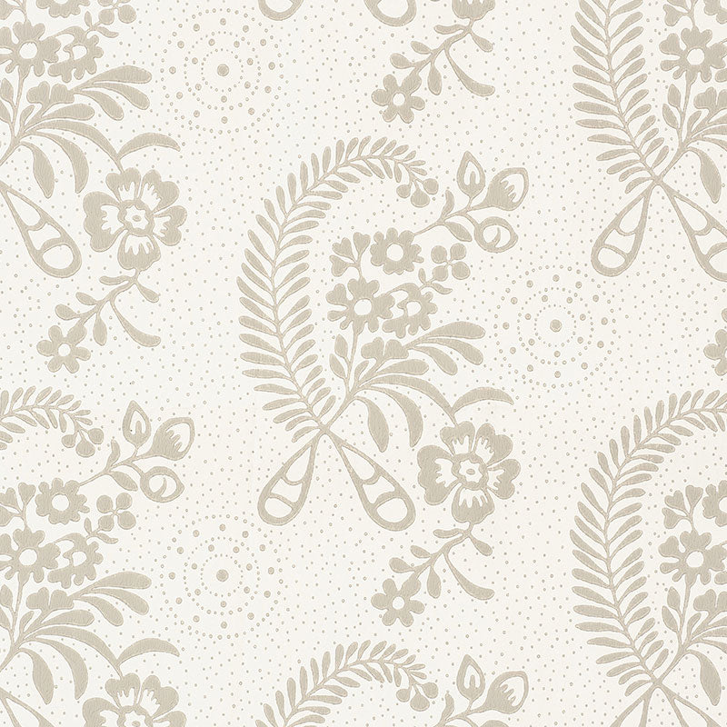 Schumacher Millicent Grisaille Wallpaper - Eade's Wallpaper