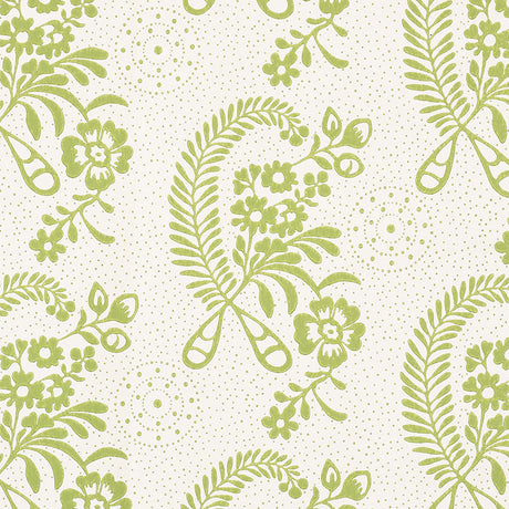 Schumacher Millicent Leaf Wallpaper - Eade's Wallpaper